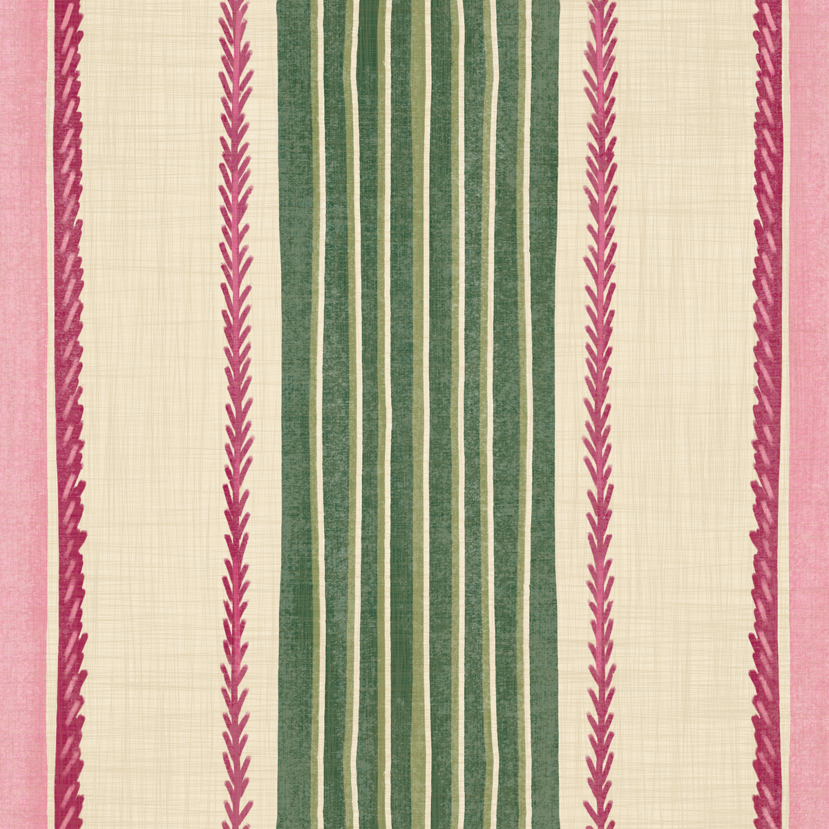 Green And Pink Ribbon Stripe