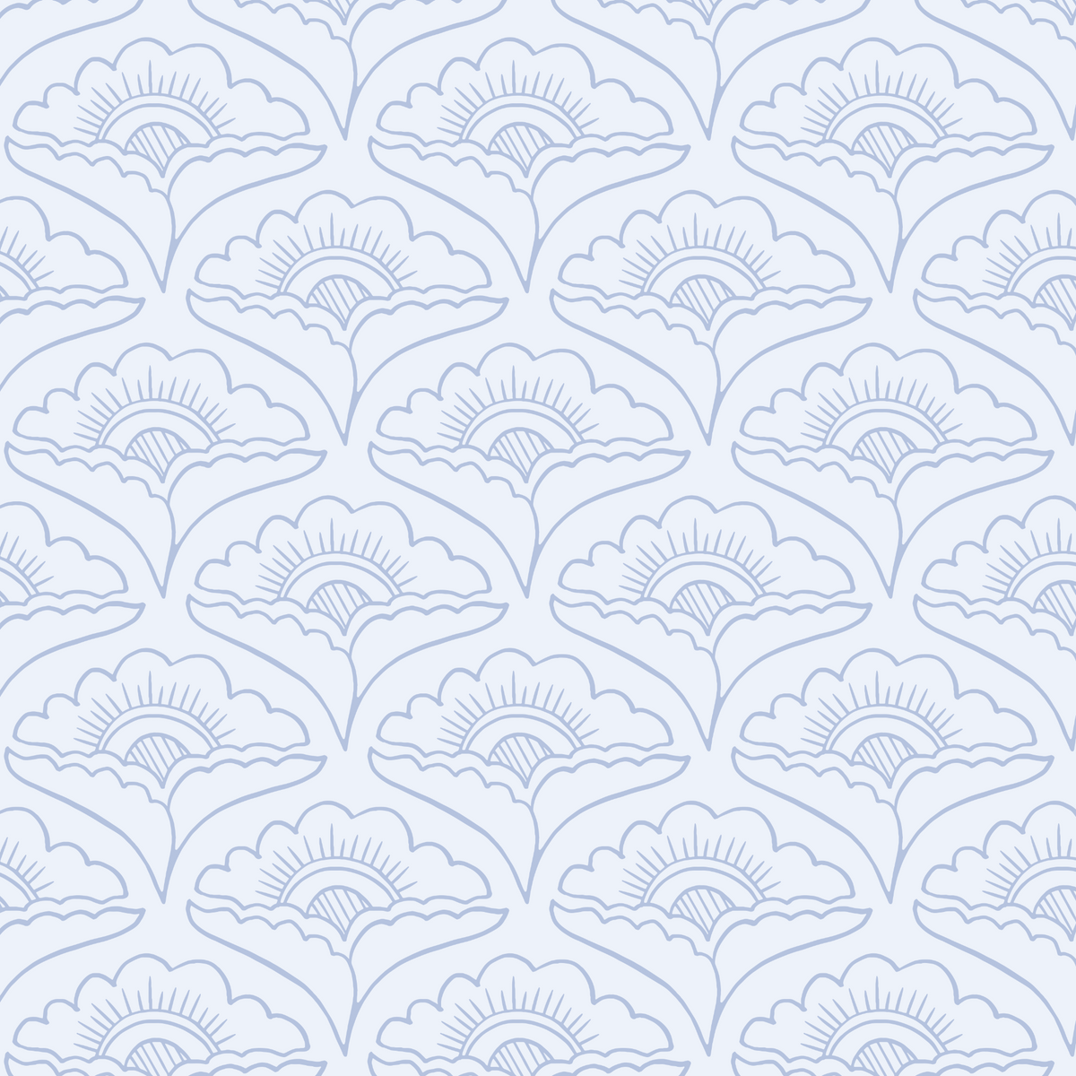 Raising Petals - Light Blue