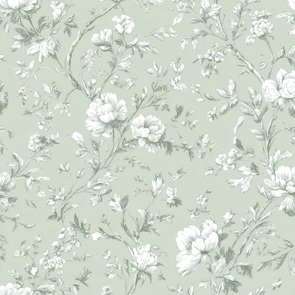 Chinoiserie Garden - Green