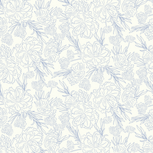  Floral Outline - Blue X Seek to Spring