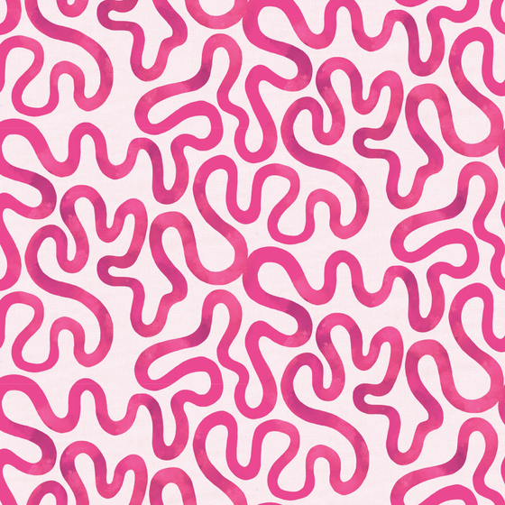 Endless Squiggles in Pink