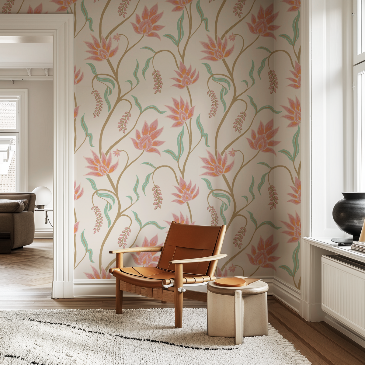 Funky Floral - Cream