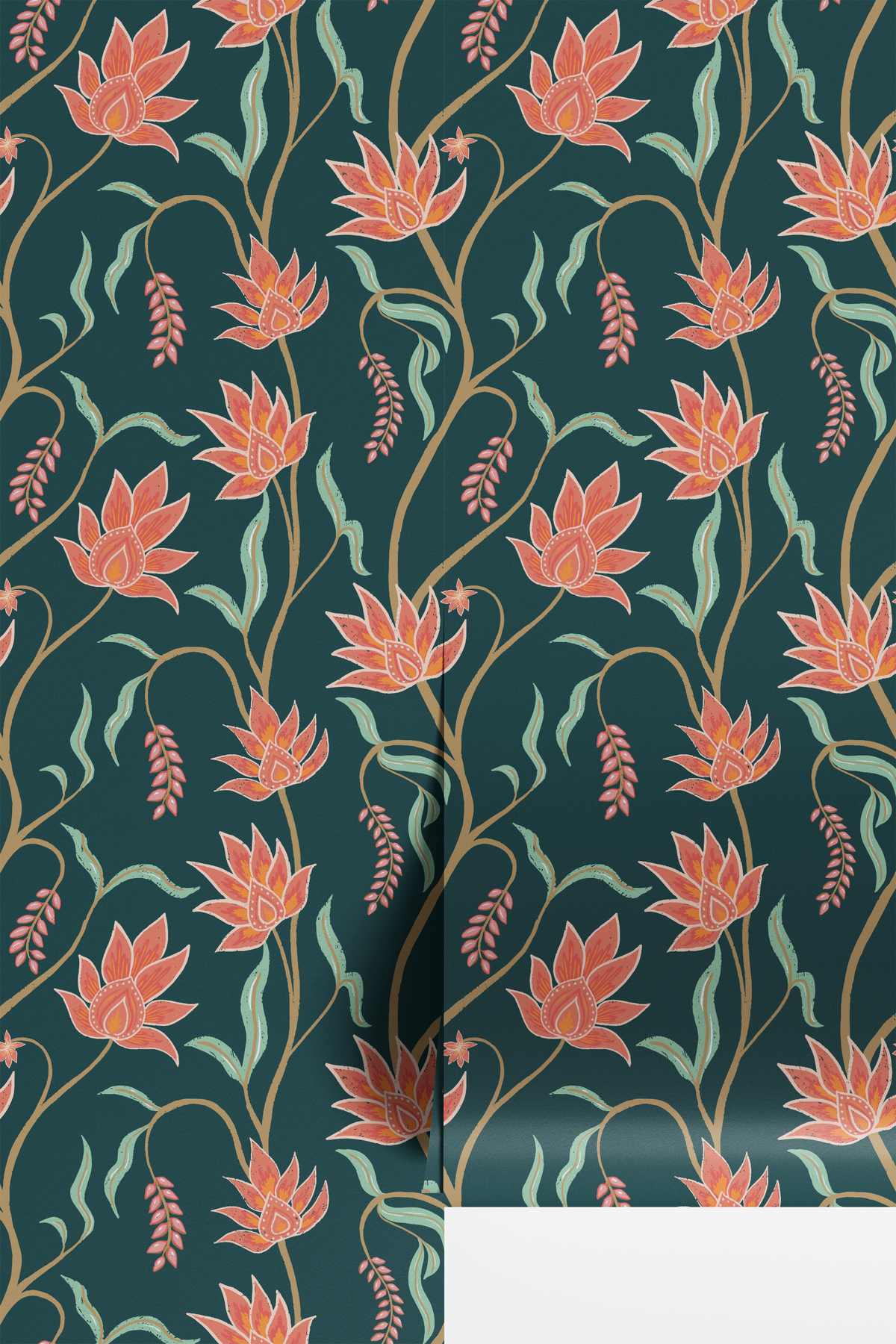 Funky Floral - Teal