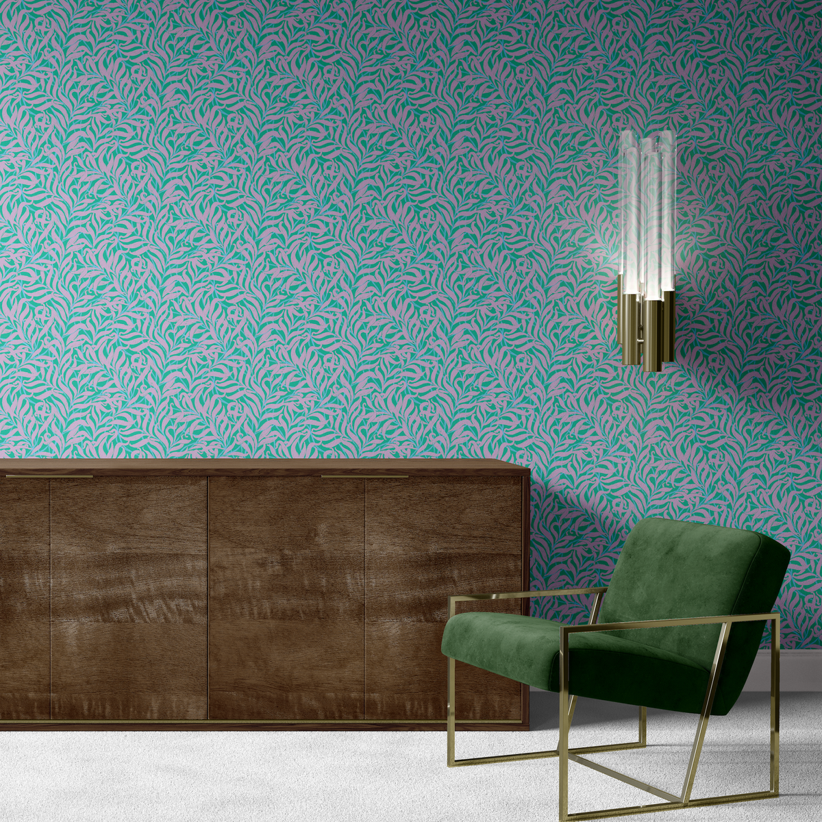 Funky Willow Bough - Aqua