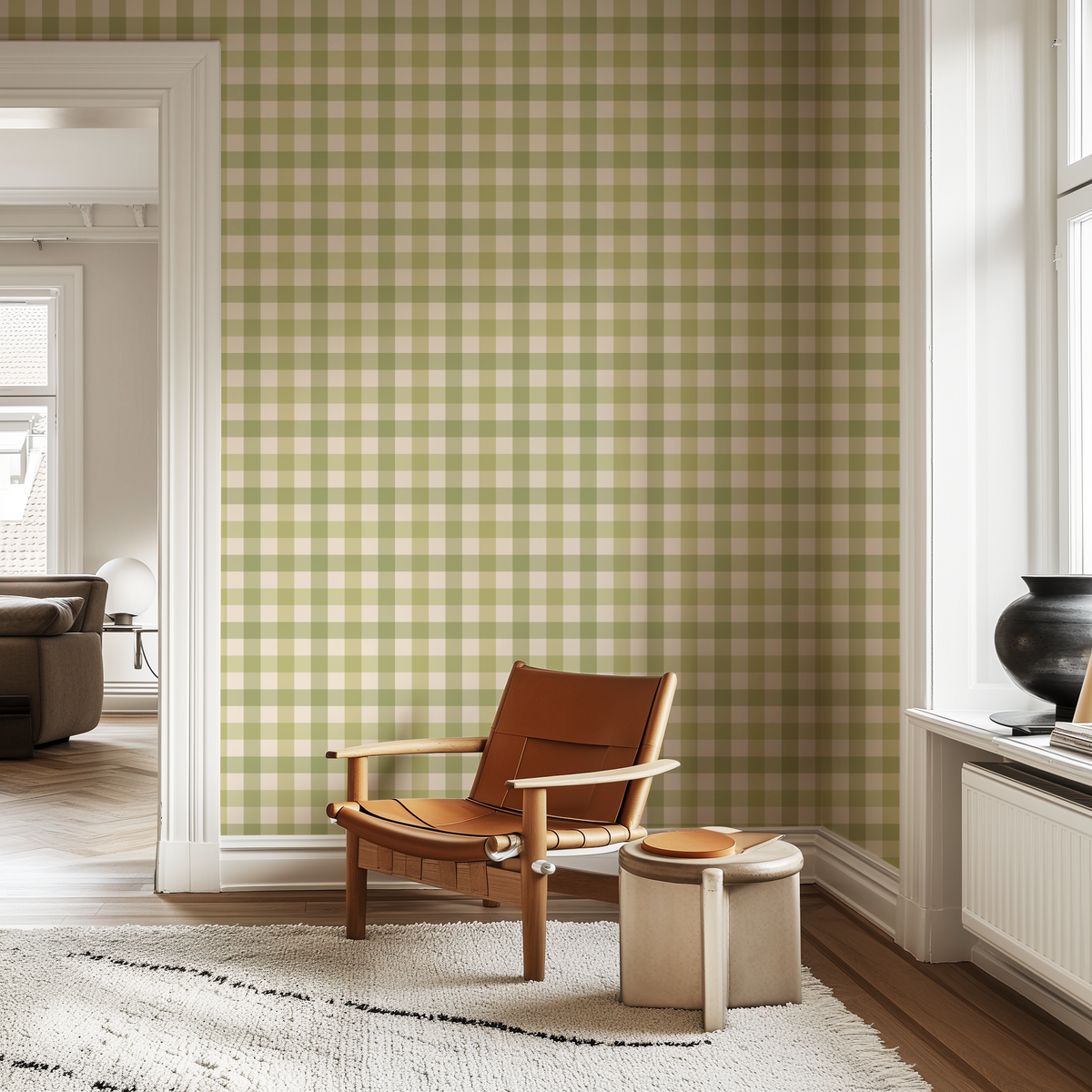 Country Farmhouse Gingham - Green