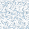 Grandmillennial Floral in Blue