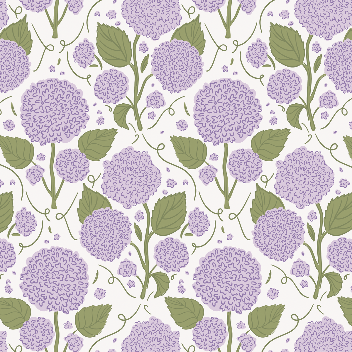 Grandmillennial Hydrangea - Purple