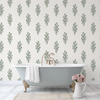 Julieta Floral Wallpaper in Green by Sabina Maria