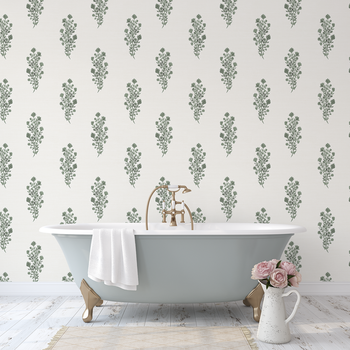 Julieta Floral - Green