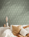 Pemberly Wallpaper in Green X Kate Clay