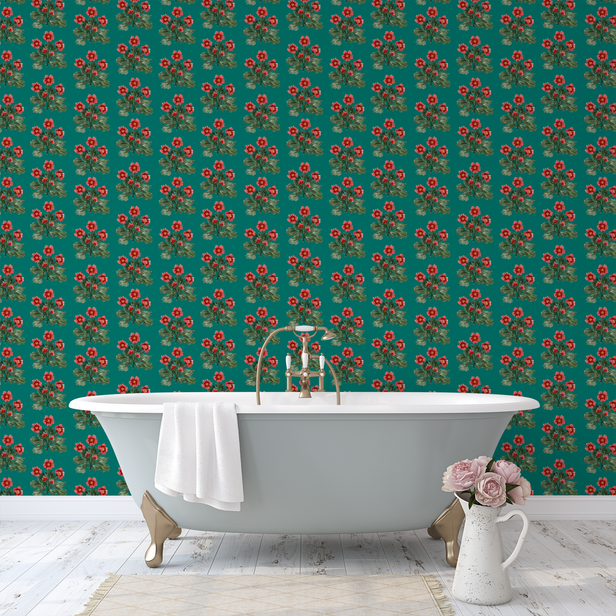 Folk Floral - Green