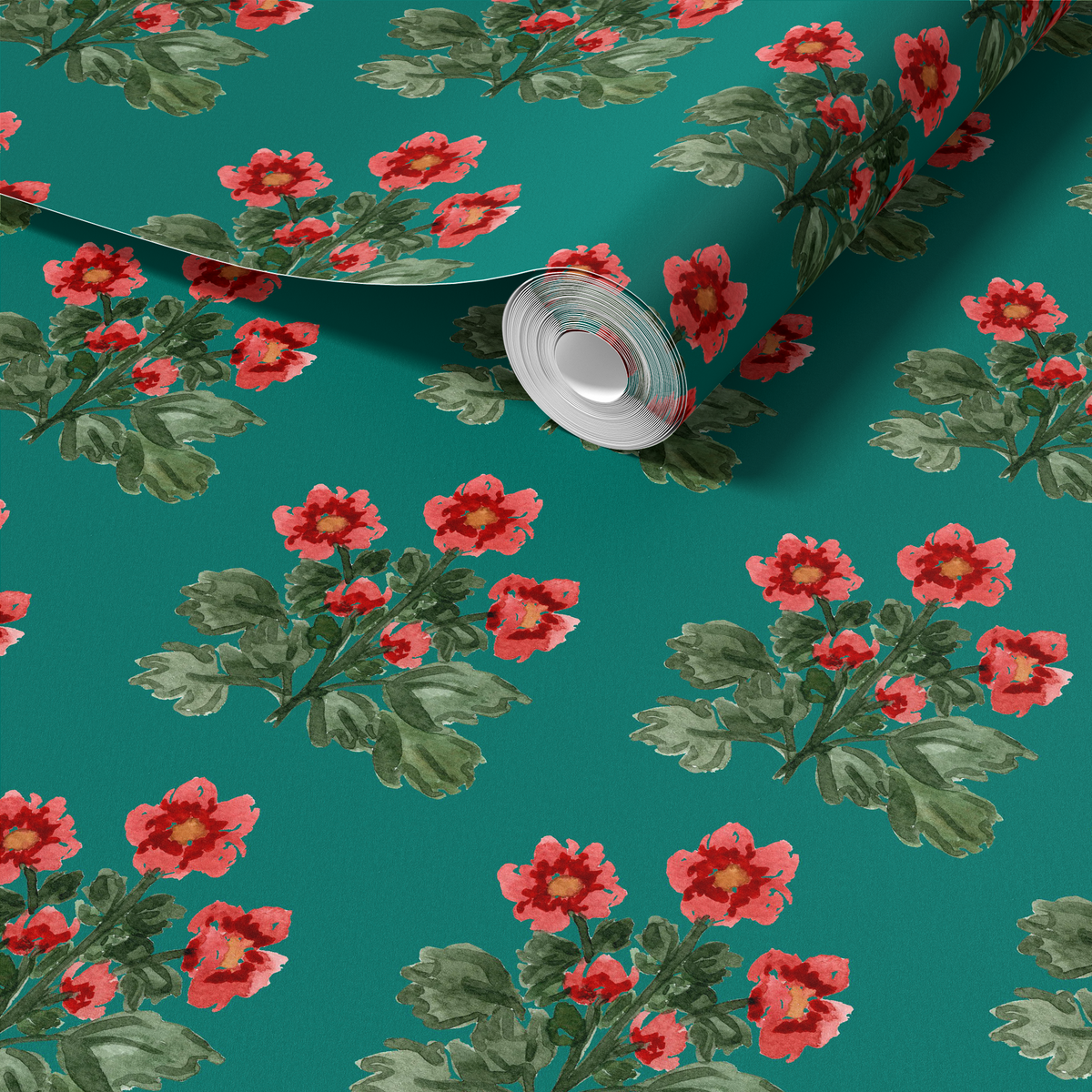 Folk Floral - Green