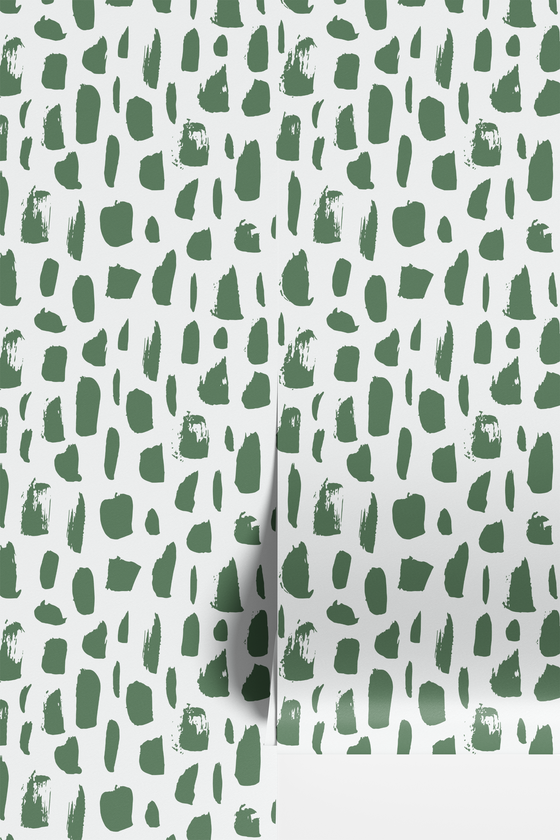 Livy Wallpaper in Green