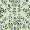 Darling Hydrangeas Wallpaper in Green Linen by Sabina Maria