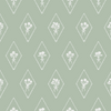 Pemberly Wallpaper in Green X Kate Clay