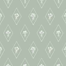  Pemberly Wallpaper in Green X Kate Clay