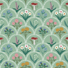  English Cutting Garden Wallpaper in Green X Kate Clay