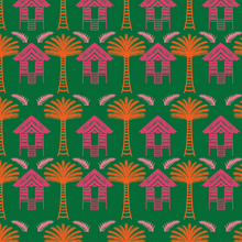  Tropical Huts in Green