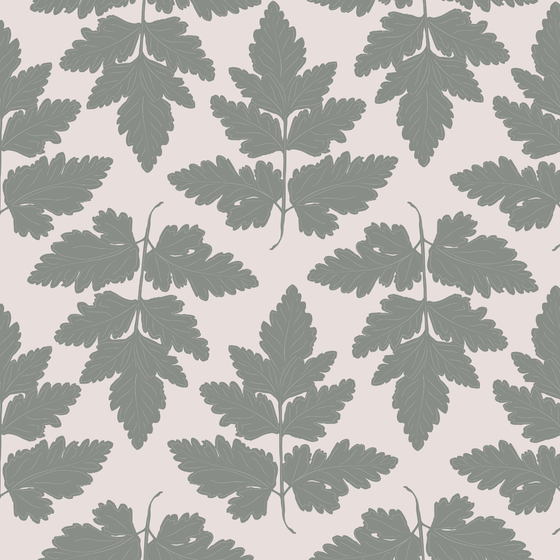 Wild Leaves Wallpaper in Green X Inés Sterlicchio