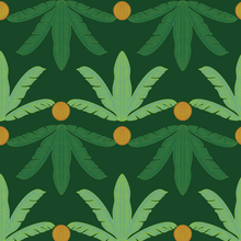  Banana Plants Wallpaper in Green by Jenna Hang