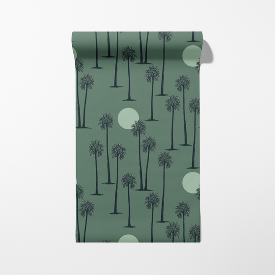 Palm Springs Canyon Sunset- Sage Green X Studio Periwink