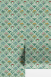 English Cutting Garden Wallpaper in Green X Kate Clay