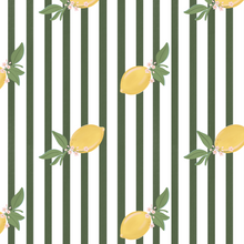  Zesty Stripe Wallpaper in Green X Kate Clay