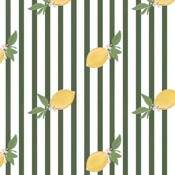 Zesty Stripe Wallpaper in Green