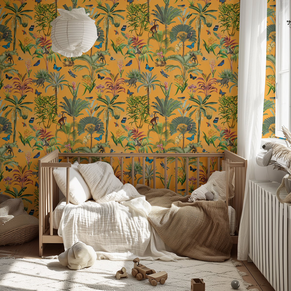 Tropical Jungle Monkeys - Orange