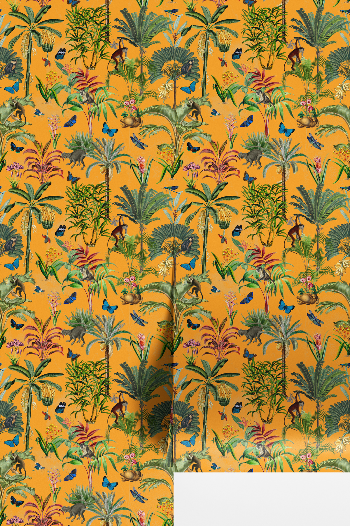 Tropical Jungle Monkeys - Orange