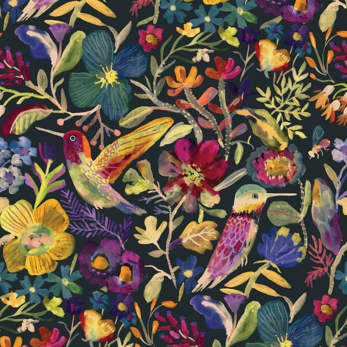 Hummingbirds - Black