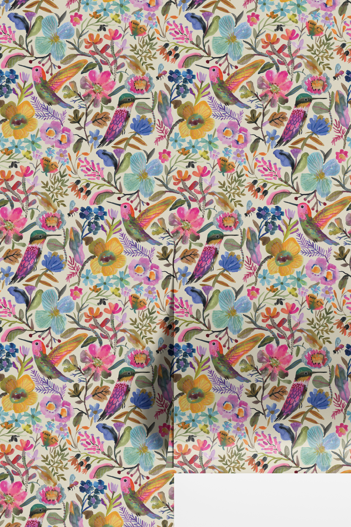 Hummingbirds - Cream