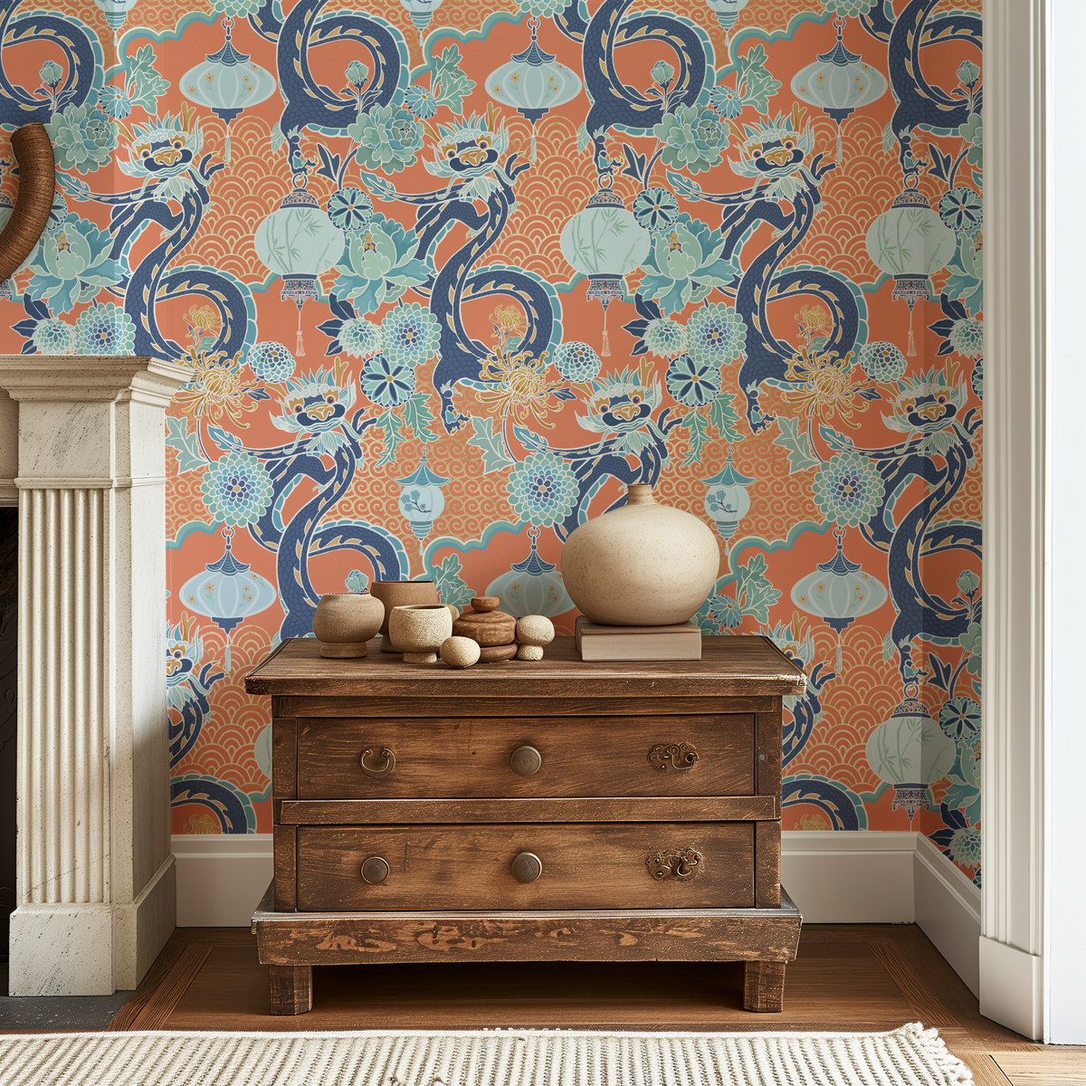 Jade Dragon Pavilion - Orange