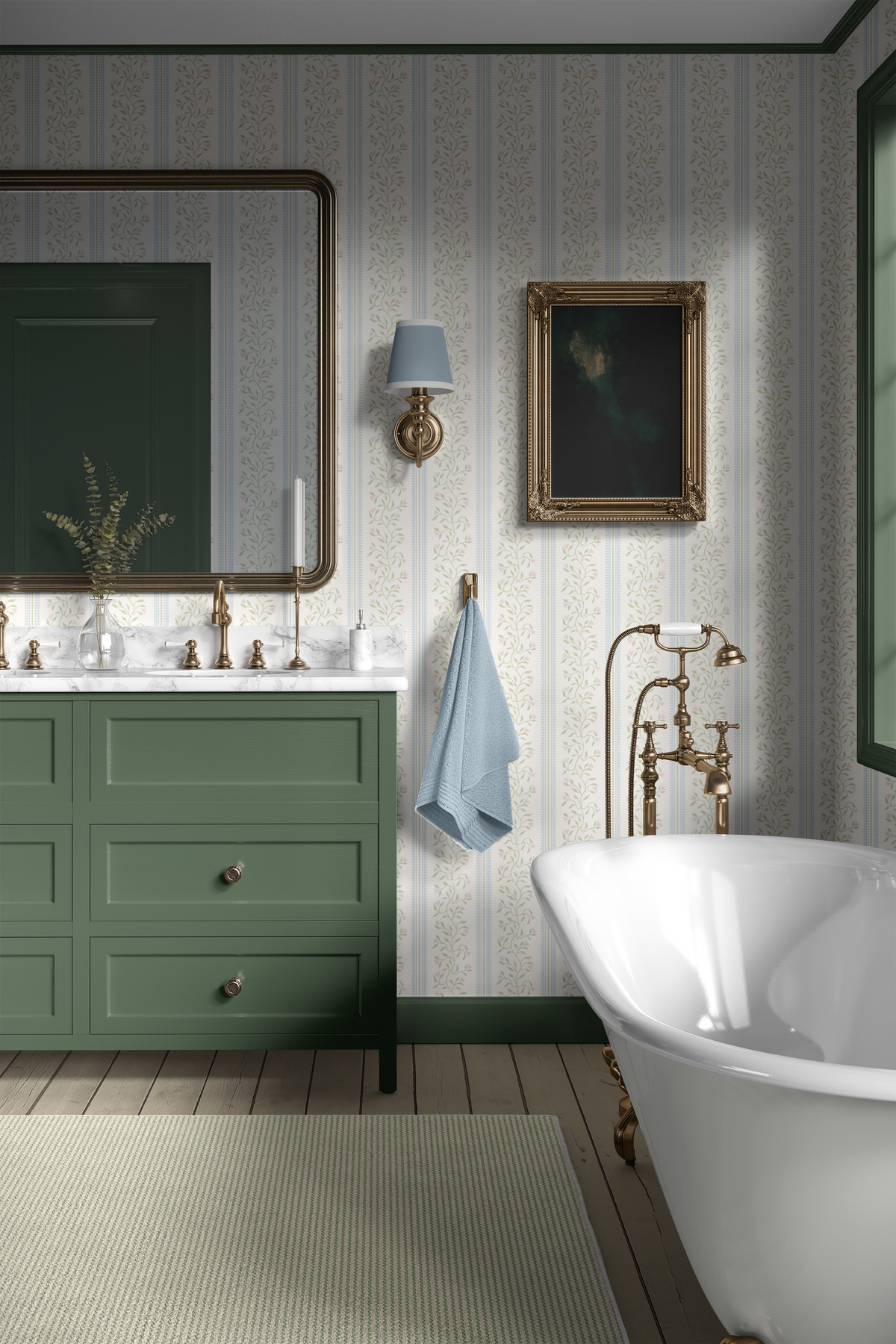 Jasmine - Blue/Green/Pink