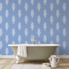 Julieta Floral Wallpaper in Blue by Sabina Maria