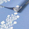 Julieta Floral Wallpaper in Blue by Sabina Maria