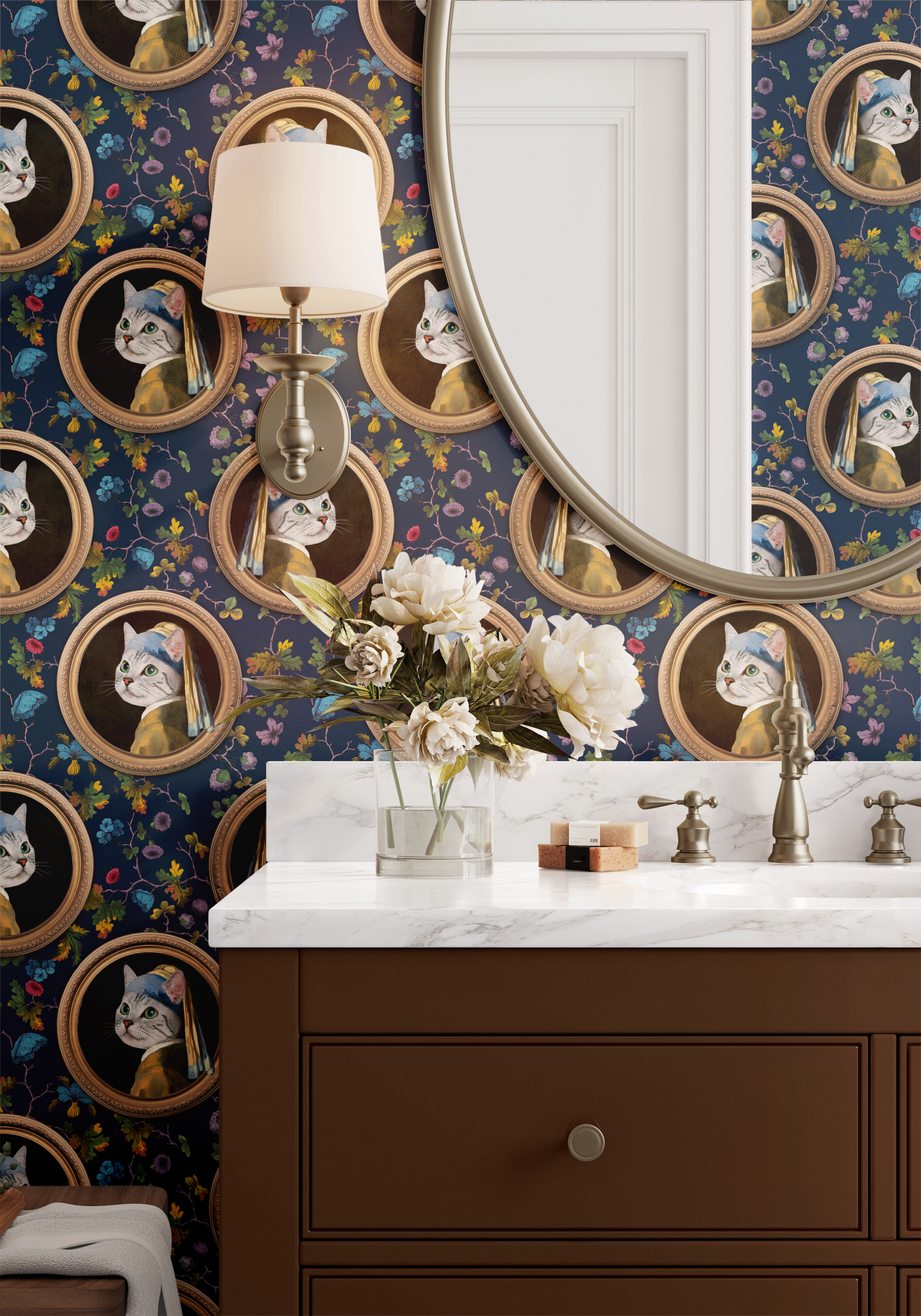 Katze Wand Cats - Navy