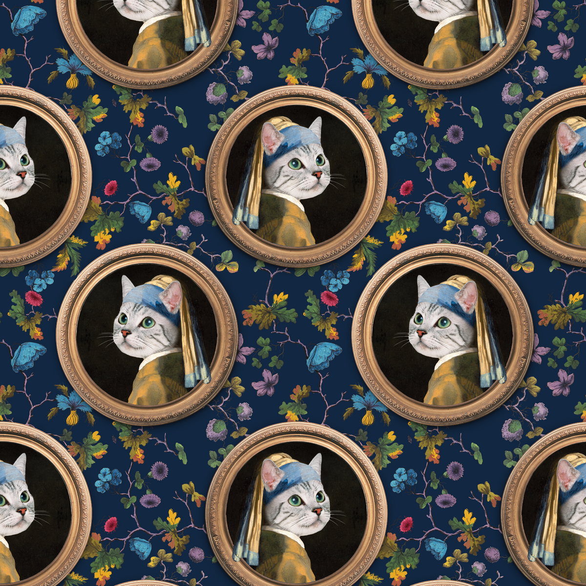 Katze Wand Cats - Navy