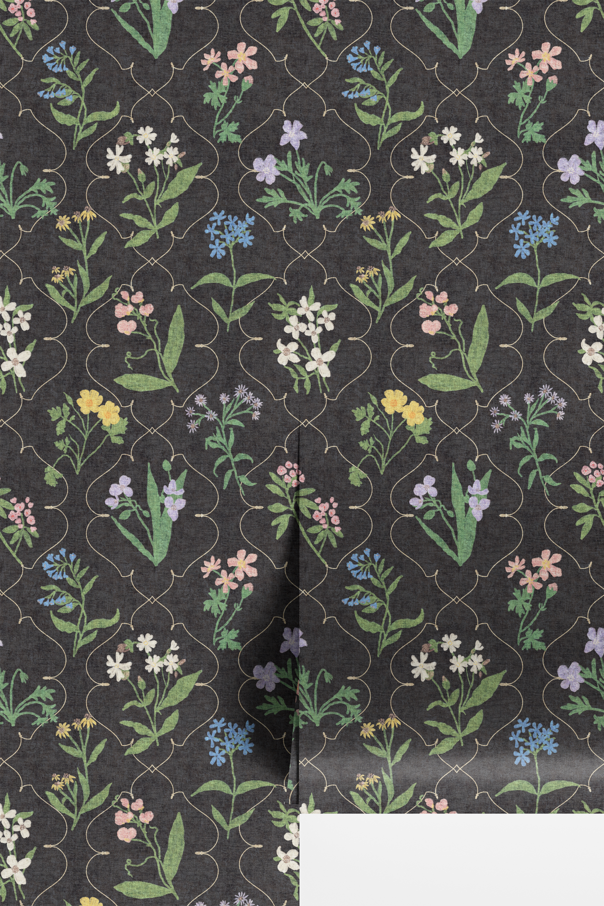 Lattice Wildflowers - Black