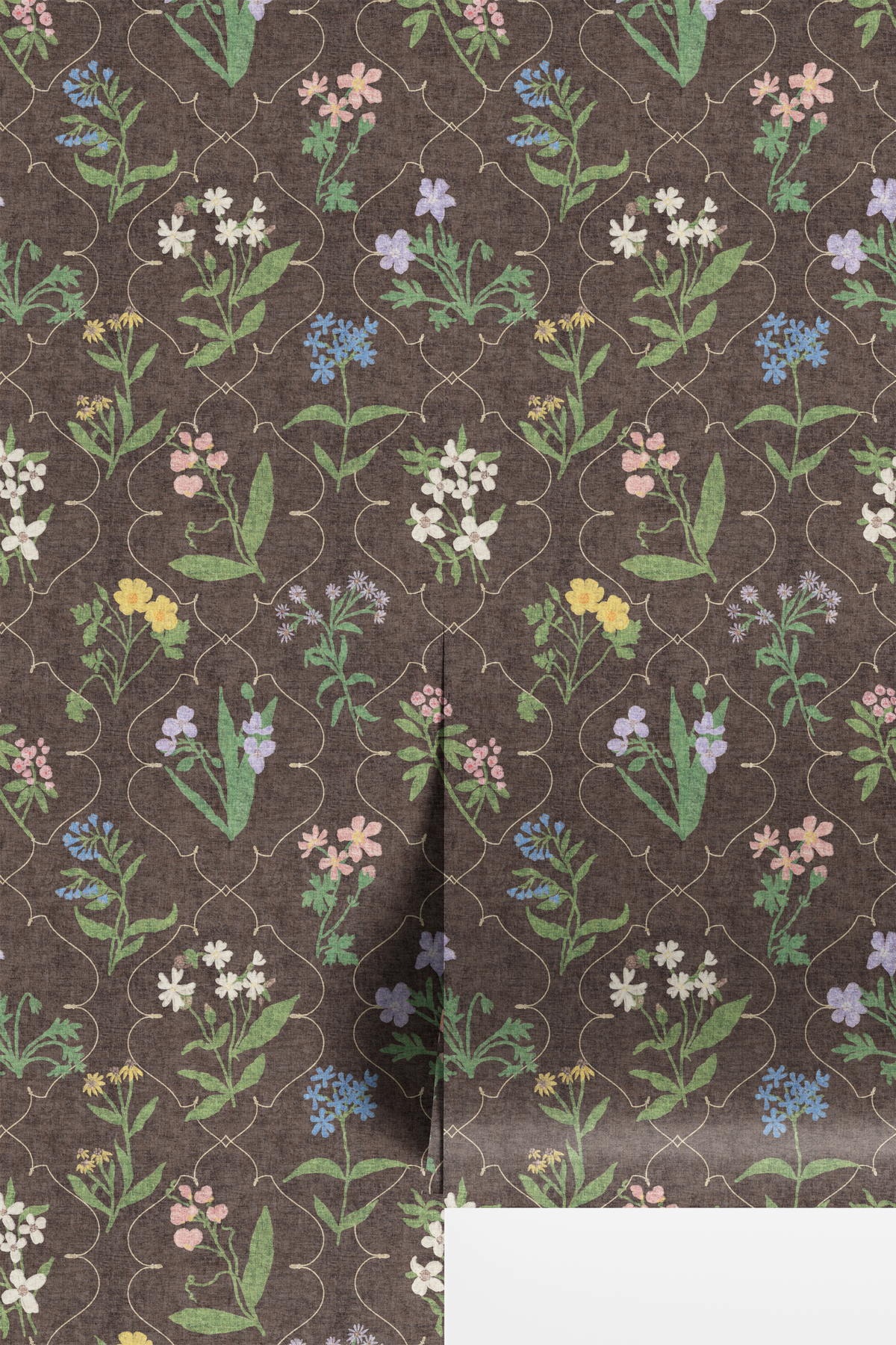 Lattice Wildflowers - Brown
