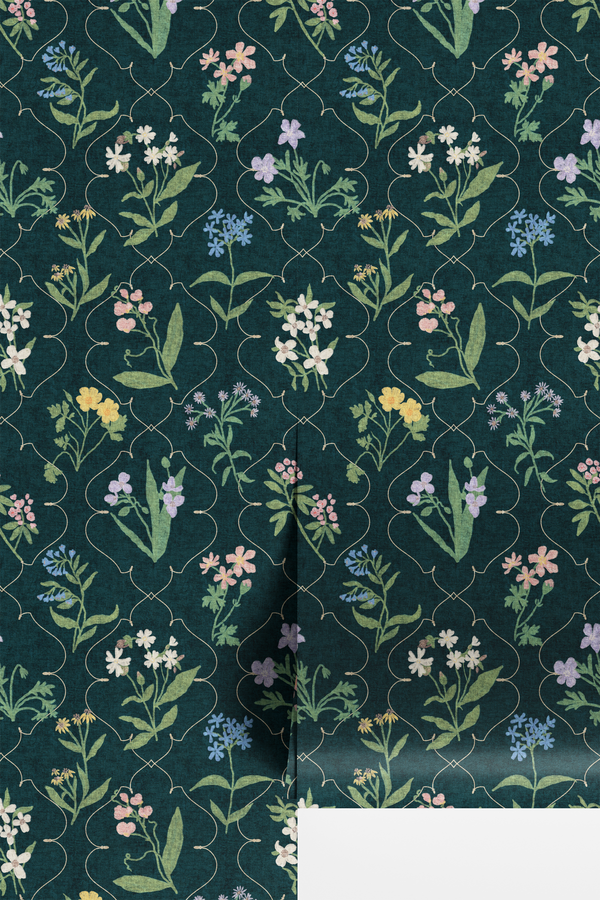 Lattice Wildflowers - Emerald