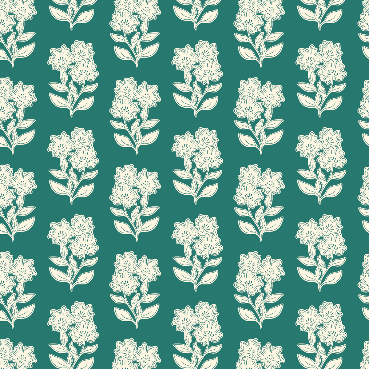 Leafy Flower Stems - Green