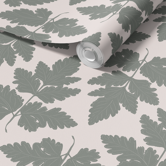 Wild Leaves Wallpaper in Green X Inés Sterlicchio