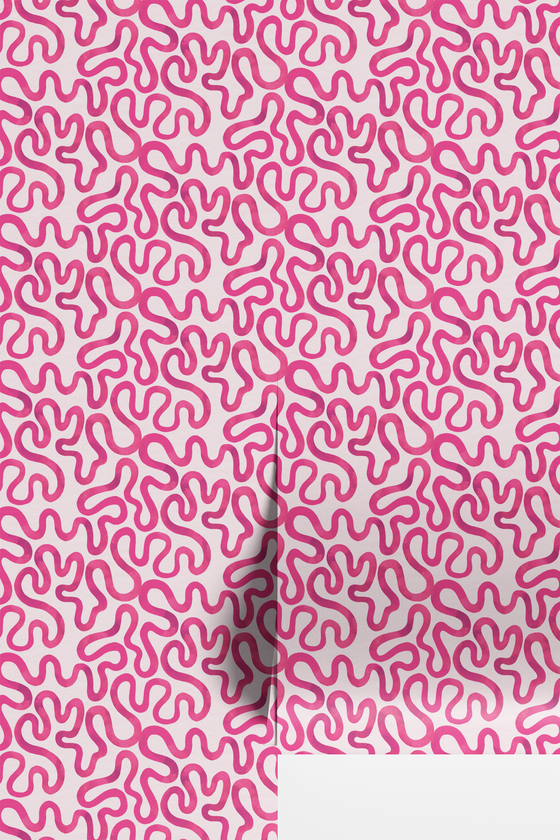 Endless Squiggles in Pink