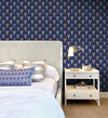 Lobster Fête Navy Wallpaper X Kate Clay