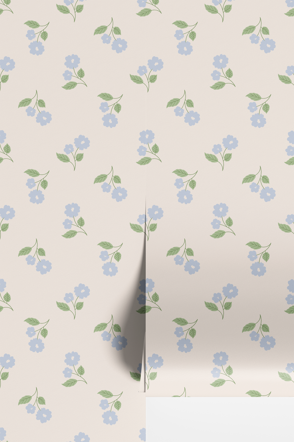 Loose Tossed Floral - Blue