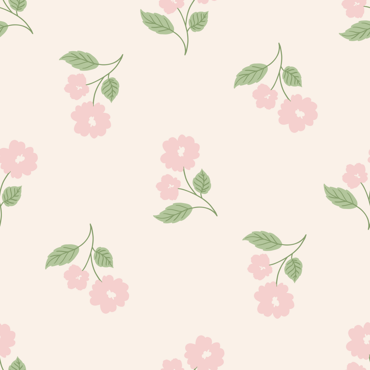 Loose Tossed Floral - Pink