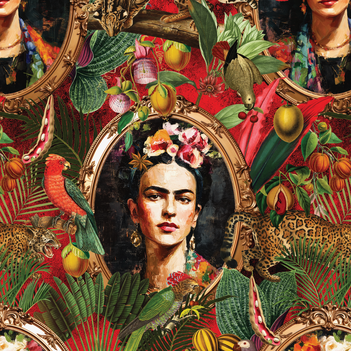 Lush Tropical - Red