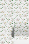 Magnolia Wallpaper in White X Katie Blasko