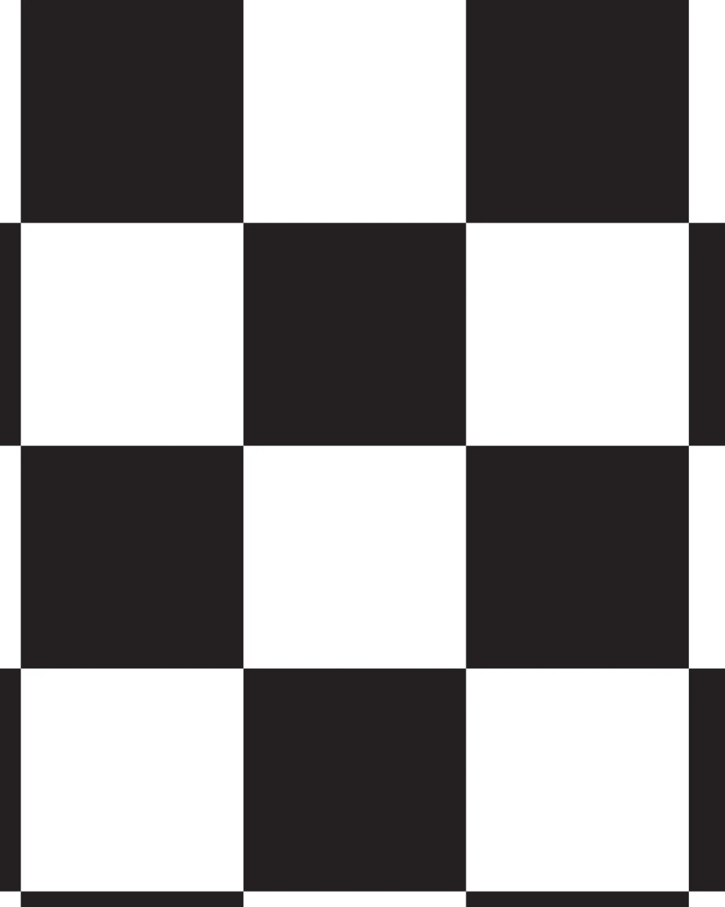 A repeating black and white checkerboard Funky Paper Co Marin pattern fills the frame.